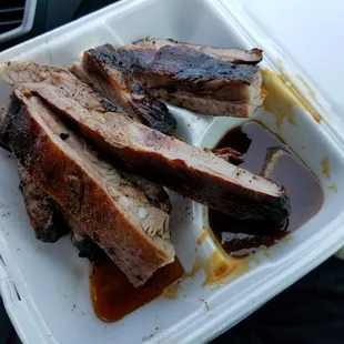 ribs, food, bbq ribs