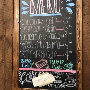 Cookie menu