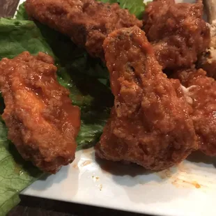 Hot wings buffalo double dipped !! Mmmm