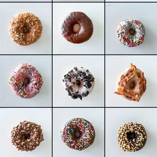 Large selection of donuts to choose from!