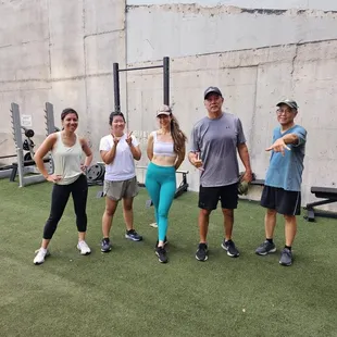 Wearing green for our St. Patricks Day Workout!