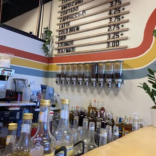 Coffee menu