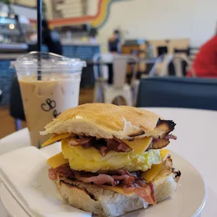 The Babe and cold brew coffee with creamer