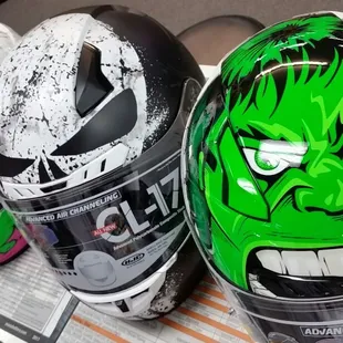 NEW Marvel Hulk &amp; Punisher HJC helmets have arrived!  Best HJC Marvel helmets to come out!
