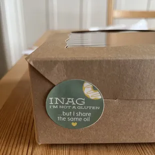 I'm Not A Gluten Box Sticker