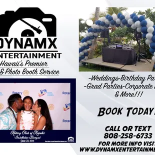 Dynamx Entertainment. Hawaii's premier DJ and Photo Booth service. We provide services for all events, from weddings to corporate events.