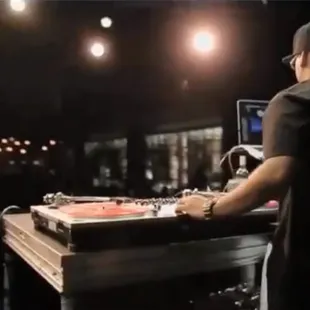 On stage at the Iron DJ competition at the Republik