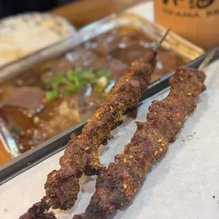 Beef skewers