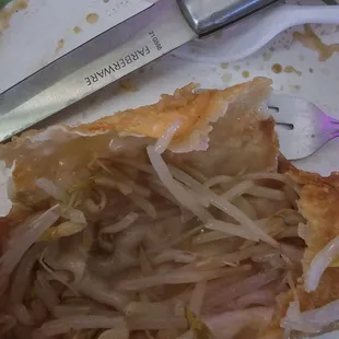 Egg roll... where the beef... literally there&apos;s nothing inside...