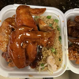 Garlic chicken wings