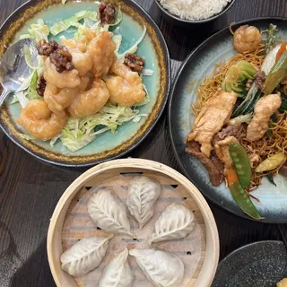 B6. Corn with Chicken Mushroom Dumplings