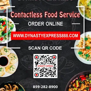 Miss Chinese Cuisine? Order through our website or scan QR code Now!!