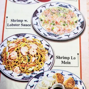 a variety of asian dishes
