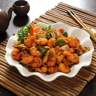 SAUTEED SHRIMP
W/ CHILI SAUCE