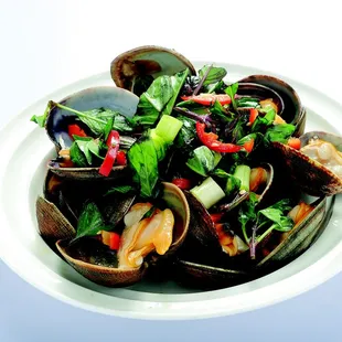 Sauteed clams w/ basil
