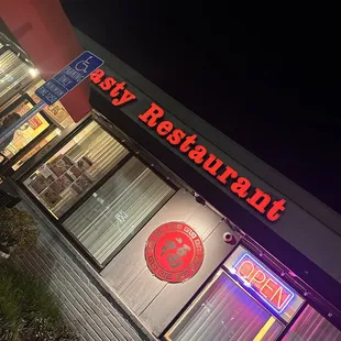 Outside restaurant