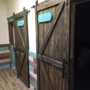 Rustic restrooms