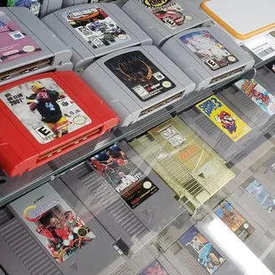 We buy and sell old retro games.