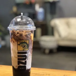 a cup of iced coffee