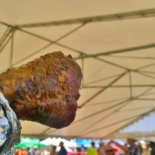 Oh snap, turkey leg is indeed following me, I'm gonna name it "Chunk" from "The Goonies" lol.