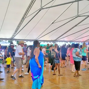 Electric slide time, followed by cupid shuffle...now we're talking!