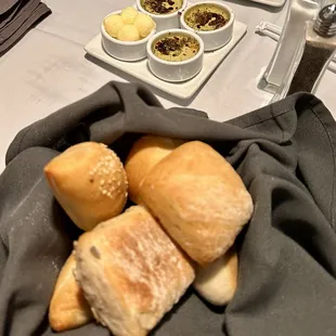 Hot Bread &amp; Herbed Olive Oil