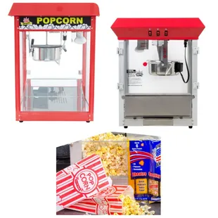 Popcorn machines 8oz kettle, with supply kits