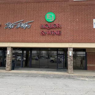 the front of the building