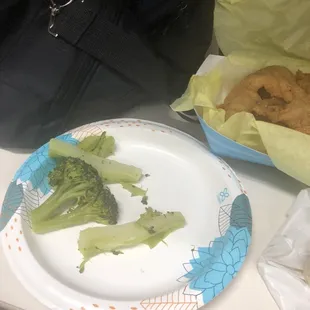 My broccoli that I cooked in the morning