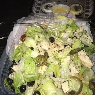 Chicken salad was huge!