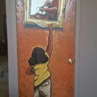 A typical door in the gallery