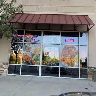 Side of the restaurant