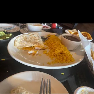 Quesadillas con Camarones