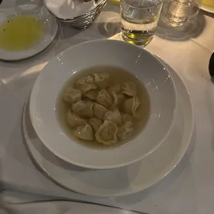 Veal Tortellini in Veal Broth