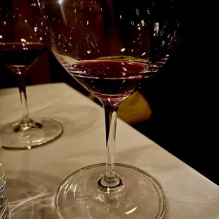 Great wine selection too