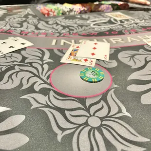 Blackjack table