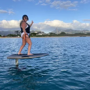 Day one EFoil lesson happiness : ))