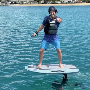 First time e-foiling! (Definitely not the last!)