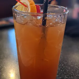  a glass of orange juice