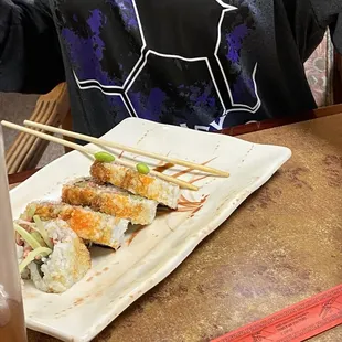 My daughter got the crunchy roll. She loves trying new ones and said this one would be a get again.