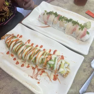 The top is the EJ Roll and the bottom is the Winter Roll