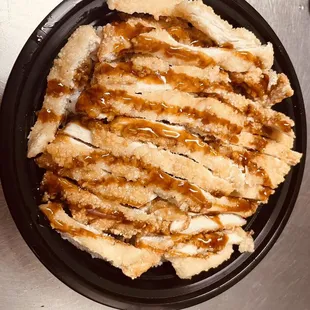 a close up of a plate of food