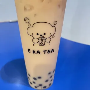 Jasmine milk green tea