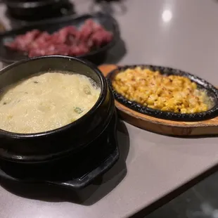 Cheese Corn and Steamed Egg