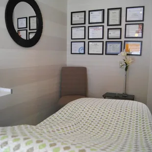 Facial treatment room