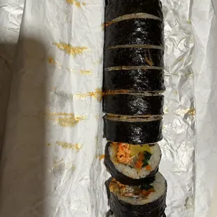 Spicy Crab Salad Kimbob