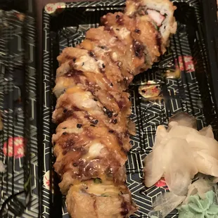 a close up of a plate of food