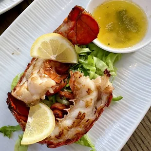 COLDWATER GRILLED LOBSTER TAIL (Butter &amp; Lemon Zest)