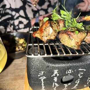 Lamb chops. Cuts well above average and a good level of smokiness.