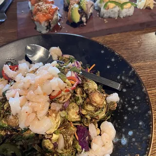 EO Famous Crispy Brussel Sprouts & Kale Salad